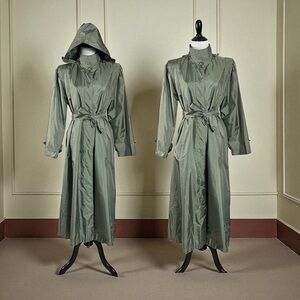 Vintage Green Trench Coat